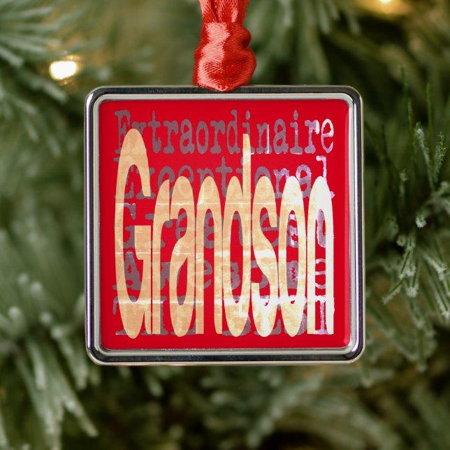 Grandson Extraordinaire Ornament Aus Metall (Baum)