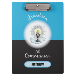 Grandson First Communation, Blue Cup Klemmbrett