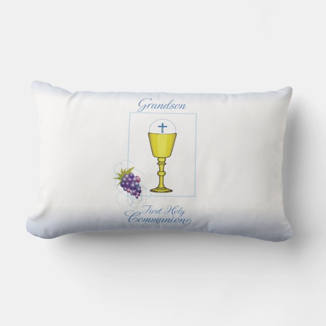 Grandson First Communion, Chalice mit Gastgeber Lendenkissen (Vorderseite)