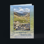 Grandson Geburtstag mit einer Bergwelt Karte<br><div class="desc">Eine schöne Landschaft,  um Ihrem Enkel einen schönen Geburtstag zu wünschen. Die Aussicht auf den englischen Lake District.</div>