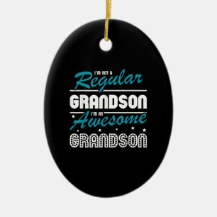 Grandson Gift Ich bin kein regelmäßiger Großvate Keramik Ornament