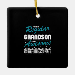 Grandson Gift Ich bin kein regelmäßiger Großvate Keramikornament