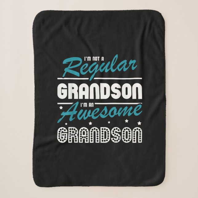 Grandson Gift | Ich bin kein regelmäßiger Großvate Sherpadecke (Vorderseite)