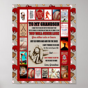 Grandson Gifts   Zu meiner Grandson-Liebe von Oma Poster