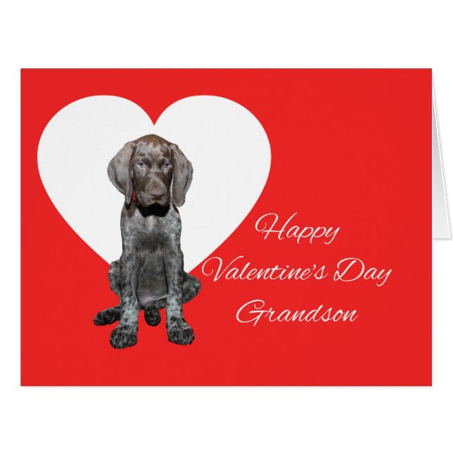 Grandson Glossy Grizzly Valentine Puppy Love (Devant horizontal)