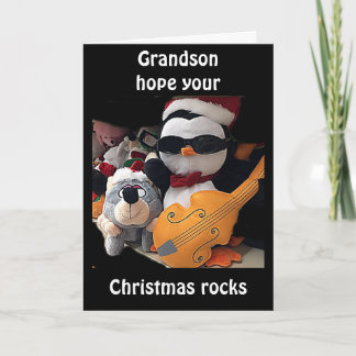 GRANDSON-H0PE Y0UR CHRITMAS "R0CKS" FEIERTAGSKARTE