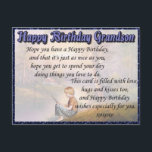 Grandson Happy Birthday Postkarte<br><div class="desc">E-Cards sind zwar großartig in dieser Welt der Technik, aber es gibt nichts ganz so Persönliches wie die persönliche Touch! Die Post-a-Card von Ebbymoo ist eine kostengünstige Möglichkeit, eine besondere und personalisierte Botschaft für Geburtstag, Jubiläum, Get Well, Friendship und viele andere Anlässe zu senden. Schicken Sie einen an jemanden, den...</div>