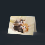 Grandson Happy Birthday Trio von Kittens Karte<br><div class="desc">Diese Karte mit drei bezaubernden Kätzchen eignet sich perfekt zum Geburtstag eines Enkels.  Weitere Fuzzyball Karten für altersspezifische Geburtstage und Geburtstagskarten für andere Familienmitglieder. "Liebe Grandson,  ich hoffe,  du hast einen reinen,  halbvelosen Geburtstag! Hugs und Küsse!"</div>