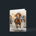Grandson Horse Racing Birthday Karte<br><div class="desc">Mit dem Kartendesign von heute erleben Sie das perfekte Design für alle Pferderennfahrer und Sportfans.</div>