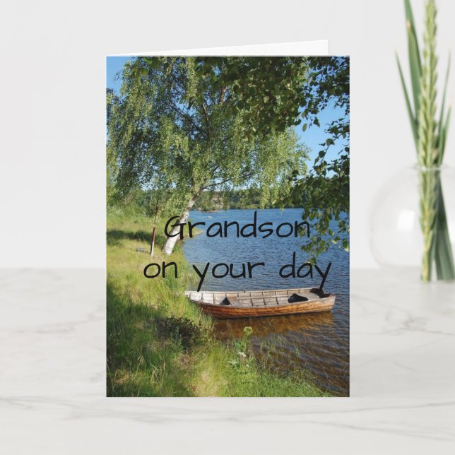 GRANDSON IST "EIN TAG AM SEE KARTE (Vorderseite)