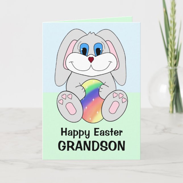 Grandson Oaster Card Feiertagskarte (Vorderseite)