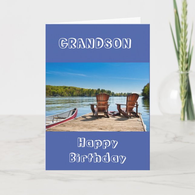 **GRANDSON** PROFITEZ DE VOTRE CARTE D'ANNIVERSAIR (Devant)