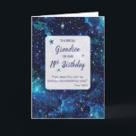Grandson Religious 14. Geburtstagsstars in Galaxy Karte<br><div class="desc">Wenn dein Enkel 14 Jahre alt ist,  feiere seine einzigartige Reise mit dieser kosmischen Karte. Das stellare Design und die tiefe Botschaft unterstreichen die Individualität,  die durch Gottes göttlichen Plan in sein Wesen eingewoben ist.</div>