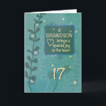 Grandson Religious 17. Geburtstag Grüne Hand Drawn Karte<br><div class="desc">Schon bald wird Ihr wunderbarer Enkel 17 Jahre alt werden. Vor diesem Tag sollten Sie mit dieser Karte fertig sein,  um ihm an diesem besonderen Tag zu geben. Erinnern Sie ihn daran,  dass er ein Segen ist,  während Sie ihm dies geben.</div>