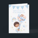 Grandson zum ersten Geburtstag Karte<br><div class="desc">Herzlichen 1. Geburtstag auf unsere Grandson-Karte mit einem schönen Gedicht innen. Hand illustriert Cover in einem blauen Thema, Perfect für einen ersten Geburtstag, dass das kleine wahrscheinlich nicht erinnern, aber werden aufwachsen sehen, die Fotos zu sehen und die Geschichten von guten Schuhen Geburtstag erschaffen Erinnerungen seiner eigenen. Nicht gerade, was...</div>