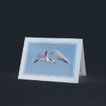 Grandsons Geburtstagskarte mit Royal Tern Bird Karte<br><div class="desc">Dieses Royal Tern mit Flügeln,  die sich in der Luft verbreiten,  wurde in Sanibel Island,  Florida fotografiert. Er macht einen tollen Cover für einen Geburtstagsgruß.</div>