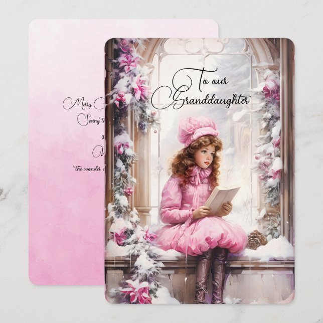 Grandtochter Dark Hhabe Mädchen Weihnachtswünsche (Vorne/Hinten)