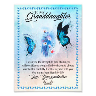 Grandtochter-Geschenk   Liebe Großmuttergruppe Fotodruck