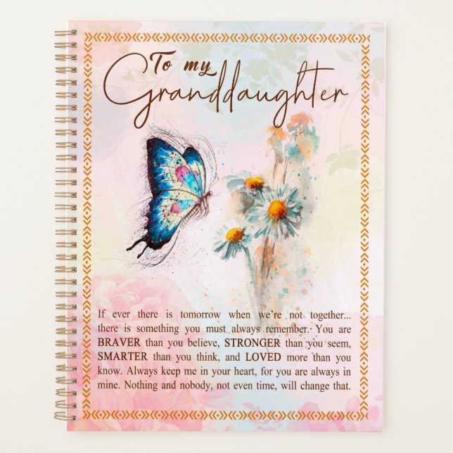 Grandtochter Geschenke | Von Oma Oma Planer (Vorderseite)