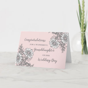 Grandtochter Hochzeitstag Herzlichen Glückwunsch Karte