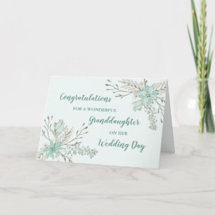 Grandtochter Hochzeitstag Herzlichen Glückwunsch Karte