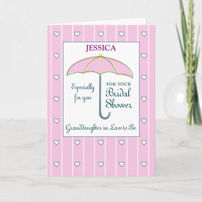 Grandtochter im Gesetz als Individuelle Name Brida Karte (Vorderseite)