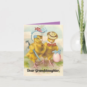 Grandtochter Osterchickkarte Feiertagskarte