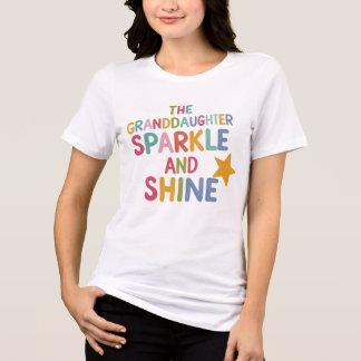 Grandtochter Sparkle Shine Weihnachten Tri-Blend Shirt