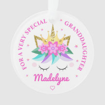 Grandtochter Unicorn Princess Girly Personalisiert