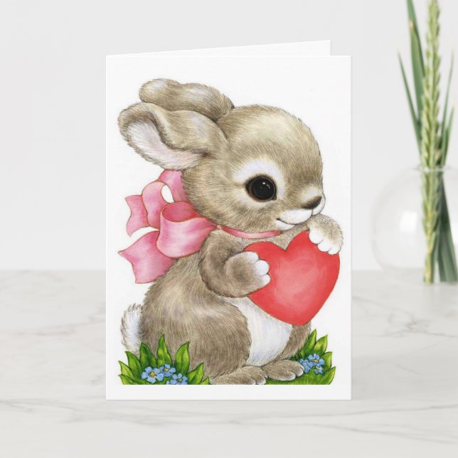 Grandtochter Valentine - Grußkarte Feiertagskarte (Vorderseite)