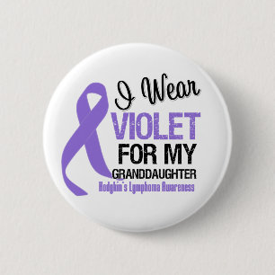 Grandtochter Violet Ribbon Hodgkins Lymphoma Button