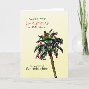 Grandtochter Weihnachten Palm Tree Holiday