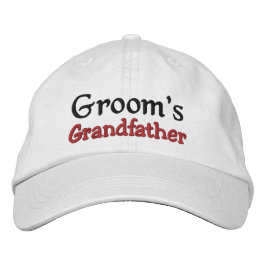GRANDVATER DES GROOM-Individuellen Namens WHITE A0 Bestickte Baseballkappe