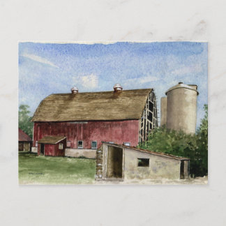 Grange originale de Trescher - carte postale