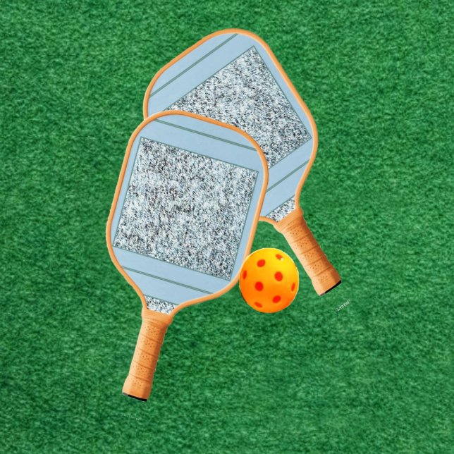 Granit-Einlegepaddel Pickleball Schläger (An unusual, geometric pattern, stands out, in this Granite Inlaid Pickleball Paddle design!)