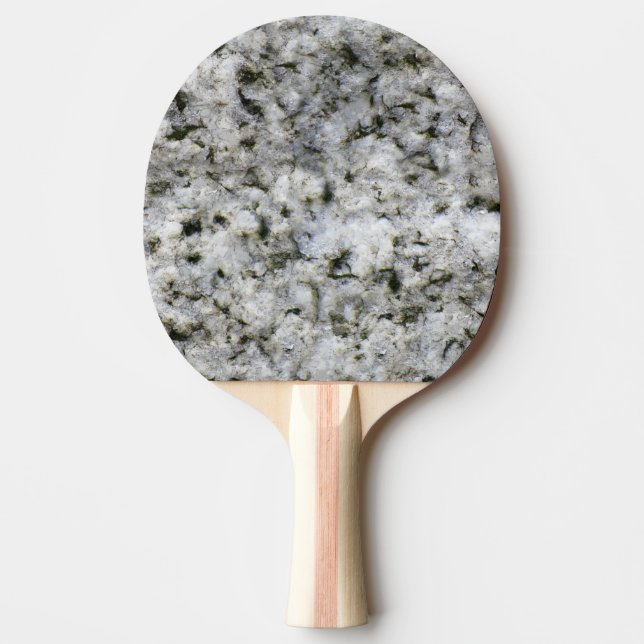 Granit-Felsen-Weiß Tischtennis Schläger (Vorderseite)