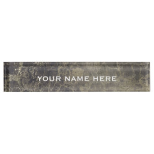 Granit Glitter Marmor Glitter Glam Personalisiert Namensplakette
