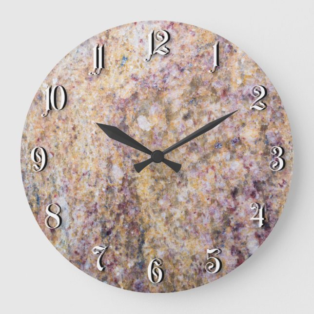 Granit Große Wanduhr (Vorderseite)