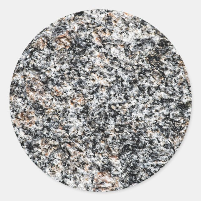 Granit - Hard Rock Runder Aufkleber (Vorderseite)