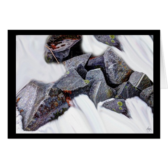 Granit in einer Snowfield-Karte (Vorderseite (Horizontal))