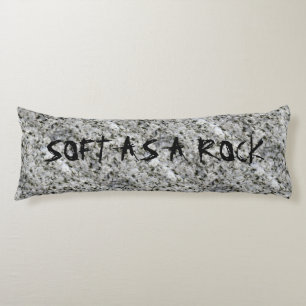 Granit Rock Weiß mit Text Seitenschläferkissen