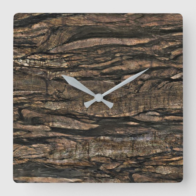 Granit-Stone-Muster Akrylwall-Uhr Quadratische Wanduhr (Vorderseite)