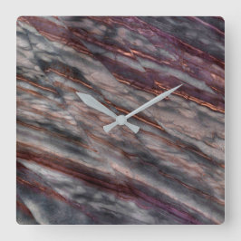 Granit-Stone-Muster Akrylwall-Uhr Quadratische Wanduhr