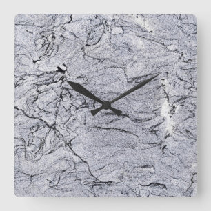 Granit-Stone-Muster Akrylwall-Uhr Quadratische Wanduhr