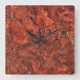 Granit-Stone-Muster Akrylwall-Uhr Quadratische Wanduhr