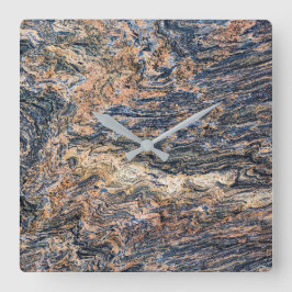 Granit-Stone-Muster Akrylwall-Uhr Quadratische Wanduhr