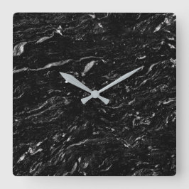 Granit-Stone-Muster Akrylwall-Uhr Quadratische Wanduhr