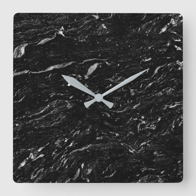 Granit-Stone-Muster Akrylwall-Uhr Quadratische Wanduhr (Vorderseite)
