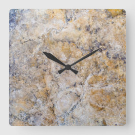 Granit-Stone-Muster Akrylwall-Uhr Quadratische Wanduhr