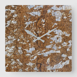 Granit-Stone-Muster Akrylwall-Uhr Quadratische Wanduhr